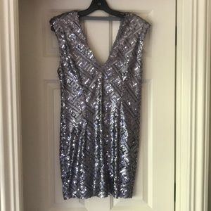 Silver Sequin Dress